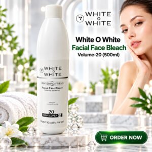 White O White Facial Face Bleach Volume-20 (500ml)