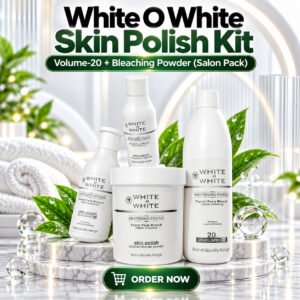 White O White Skin Polish Kit Volume-20 + Bleaching Powder (Salon Pack)