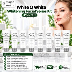 White O White Whitening Facial Series Kit (Pack of 8)